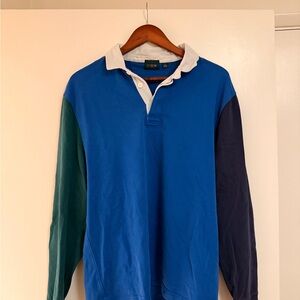 J. Crew Multicolor Long Sleeve Polo